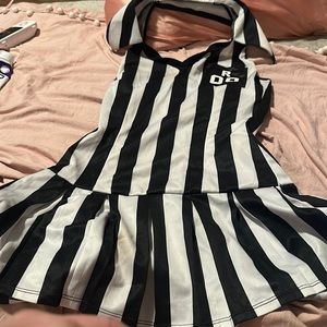 Referee/jailbird costume black and white small